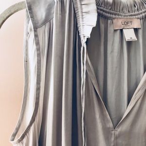 Ice Blue Loft Drawstring Tank